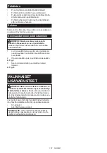 Preview for 121 page of Makita 0088381753050 Instruction Manual