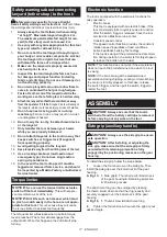 Preview for 17 page of Makita 0088381754781 Instruction Manual