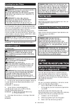 Preview for 52 page of Makita 0088381754781 Instruction Manual