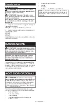 Preview for 34 page of Makita 0088381809269 Instruction Manual