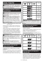 Preview for 62 page of Makita 0088381814287 Instruction Manual