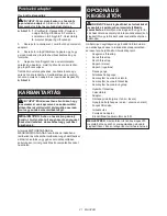 Preview for 21 page of Makita 0088381819442 Instruction Manual