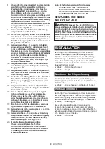 Preview for 30 page of Makita 0088381821995 Instruction Manual