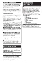 Предварительный просмотр 44 страницы Makita 0088381826105 Instruction Manual