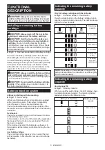Предварительный просмотр 6 страницы Makita 0088381831765 Instruction Manual