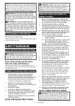 Preview for 5 page of Makita 0088381841252 Instruction Manual