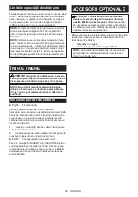 Preview for 42 page of Makita 0088381841252 Instruction Manual