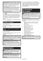 Предварительный просмотр 43 страницы Makita 0088381844864 Instruction Manual