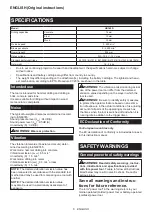 Preview for 6 page of Makita 0088381849258 Instruction Manual