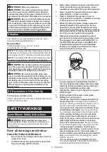 Preview for 8 page of Makita 0088381866842 Instruction Manual