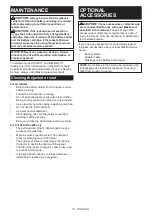 Preview for 13 page of Makita 0088381867535 Instruction Manual