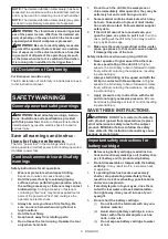 Preview for 6 page of Makita 0088381872874 Instruction Manual