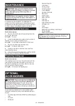 Preview for 23 page of Makita 0088381873819 Instruction Manual