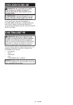 Preview for 52 page of Makita 0088381876247 Instruction Manual