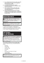 Preview for 9 page of Makita 0088381891431 Instruction Manual