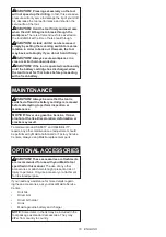 Preview for 10 page of Makita 0088381892179 Instruction Manual