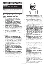 Предварительный просмотр 103 страницы Makita 0088381894395 Instruction Manual