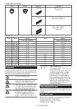 Preview for 59 page of Makita 0088381896252 Instruction Manual