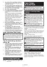 Preview for 9 page of Makita 0088381898805 Instruction Manual