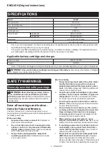 Preview for 2 page of Makita 088381-731911 Instruction Manual