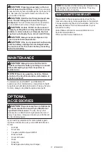 Preview for 11 page of Makita 088381-735674 Instruction Manual