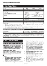 Preview for 2 page of Makita 088381-894364 Instruction Manual