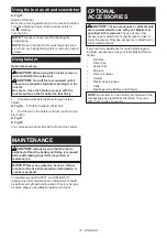 Preview for 10 page of Makita 088381801331 Instruction Manual