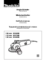 Makita 100 mm 9526NB Instruction Manual preview