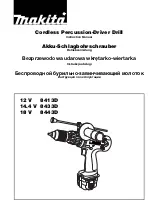 Makita 12 V 8413D Instruction Manual preview