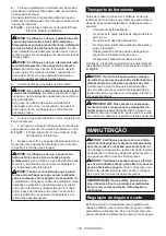 Preview for 138 page of Makita 122088 Instruction Manual