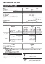 Предварительный просмотр 141 страницы Makita 122088 Instruction Manual