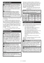 Preview for 107 page of Makita 129555 Instruction Manual