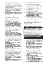 Предварительный просмотр 110 страницы Makita 132873 Instruction Manual