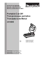 Preview for 1 page of Makita 2414DB Instruction Manual