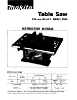 Makita 2708 Instruction Manual preview