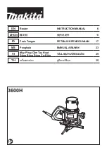 Makita 3600H Instruction Manual предпросмотр