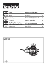 Preview for 1 page of Makita 3601B Instruction Manual