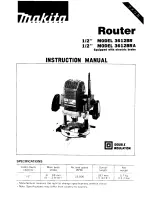 Предварительный просмотр 1 страницы Makita 3612BR Instruction Manual