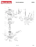 Preview for 1 page of Makita 3612C Parts Breakdown