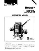 Preview for 1 page of Makita 3620A Instruction Manual