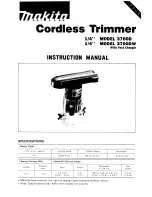 Предварительный просмотр 1 страницы Makita 3700D Instruction Manual