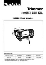 Предварительный просмотр 1 страницы Makita 3701 Instruction Manual