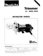 Preview for 1 page of Makita 3702B Instruction Manual