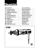 Preview for 1 page of Makita 3706 Instruction Manual