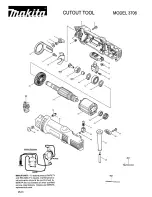 Preview for 1 page of Makita 3706 Parts Manual