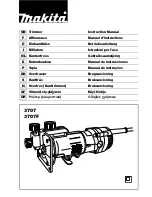 Preview for 1 page of Makita 3707 Instruction Manual