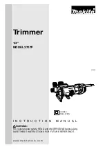 Preview for 1 page of Makita 3707F Instruction Manual