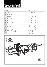 Preview for 1 page of Makita 3708 Instruction Manual