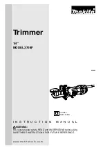 Makita 3708F Instruction Manual preview