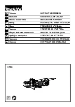 Makita 3710 Instruction Manual preview